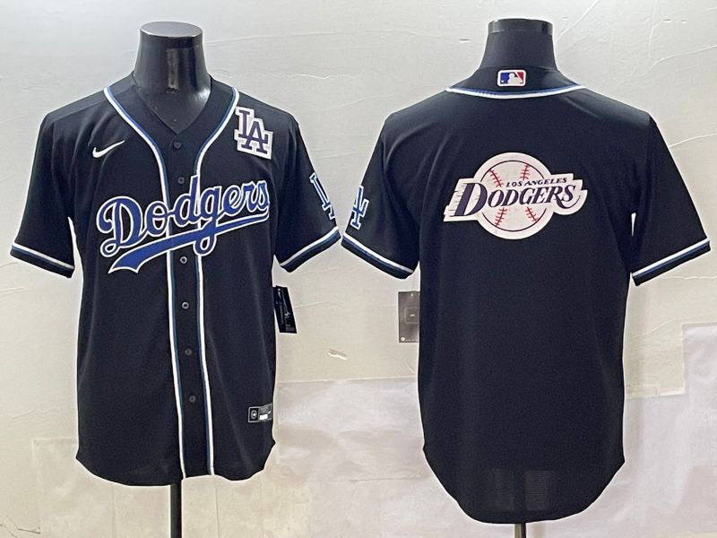 Men 2025 Los Angeles Dodgers Blank Black Three generations Fashion Nike MLB Jersey style 12
